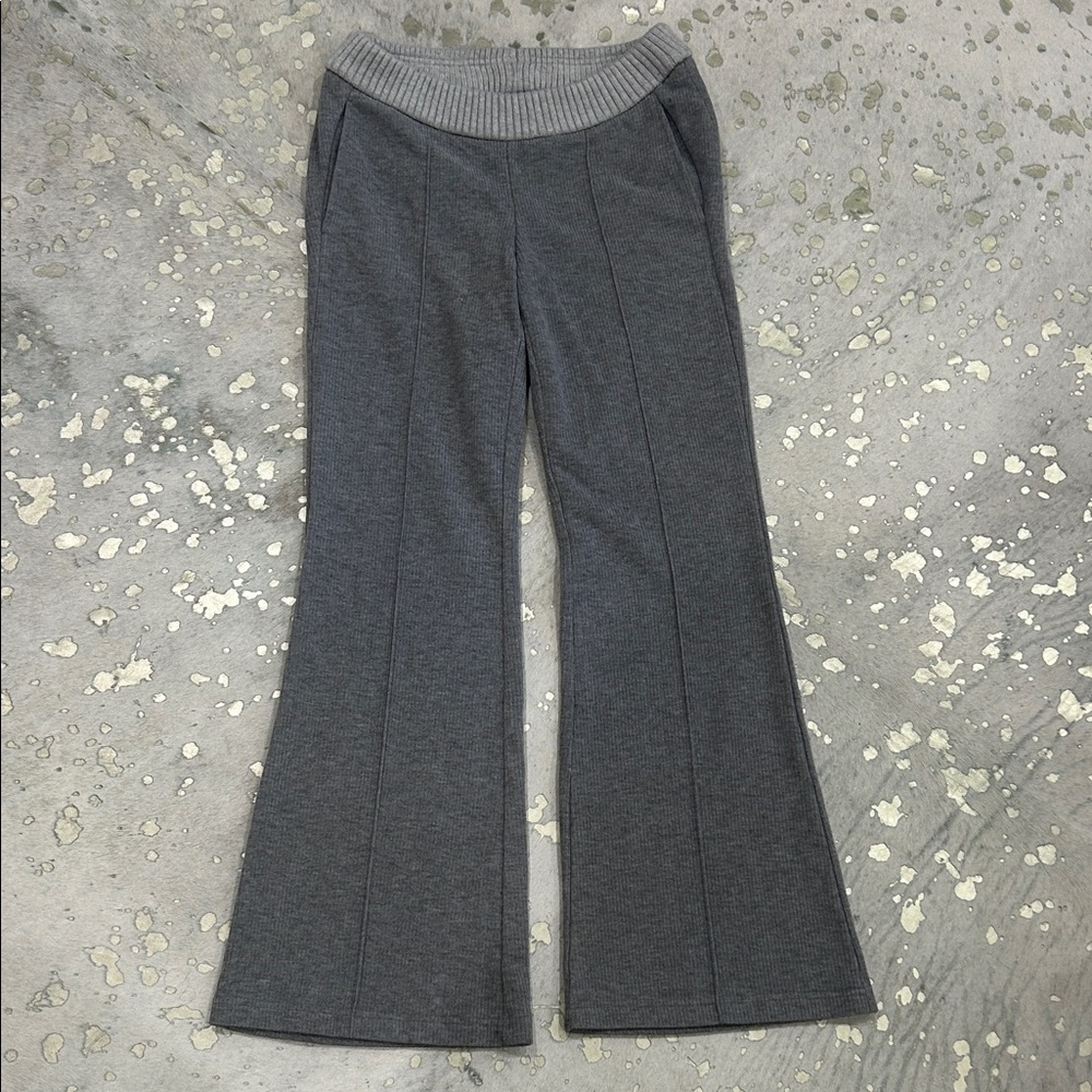 Gray Flared Bottoms